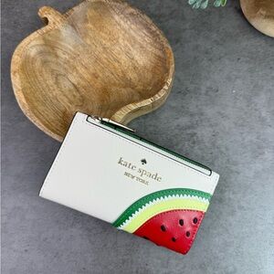 NWT Kate Spade Watermelon Small Slim Bifold Wallet KB564